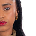 Boucles d’Oreilles Créoles Bombées Dorées