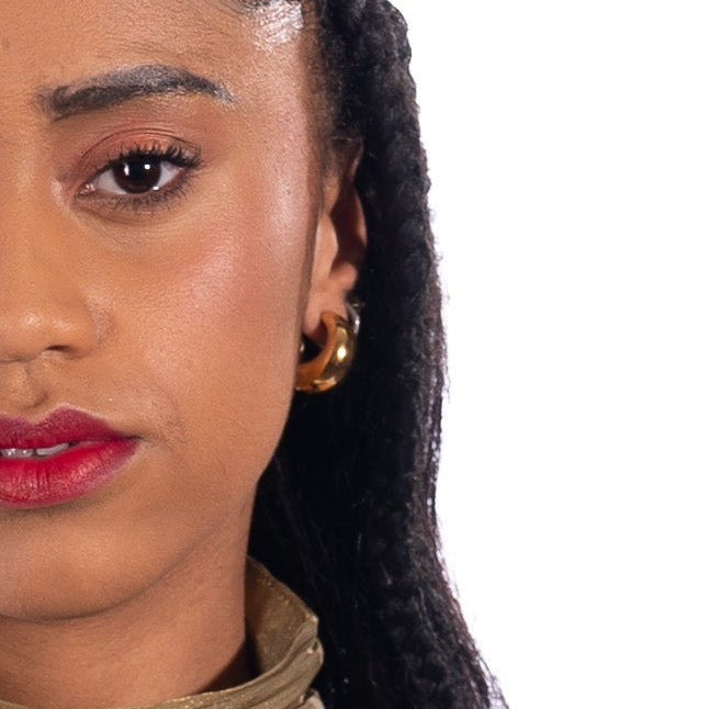 Boucles d’Oreilles Créoles Bombées Dorées