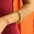 Bracelet Maille Tressée Doré