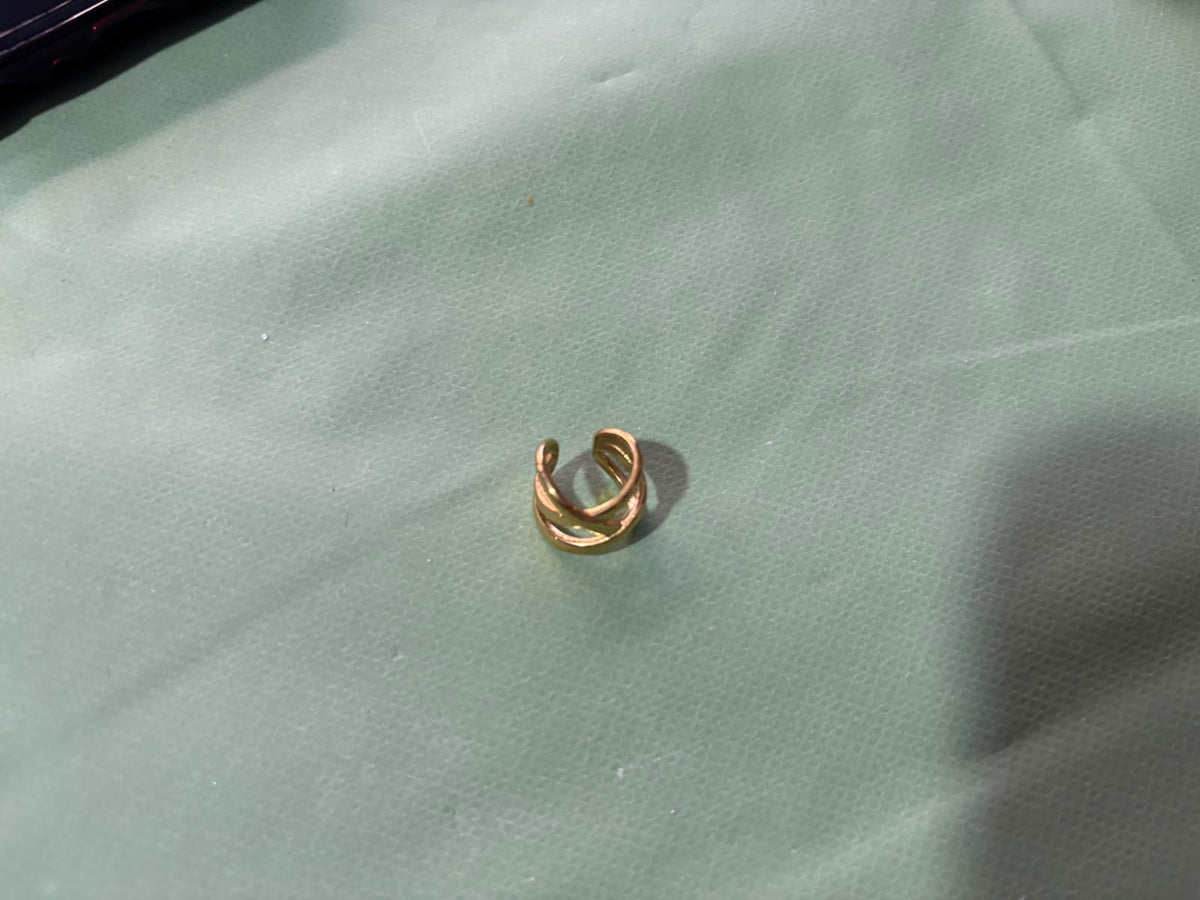 Earcuff Entrelacé Doré