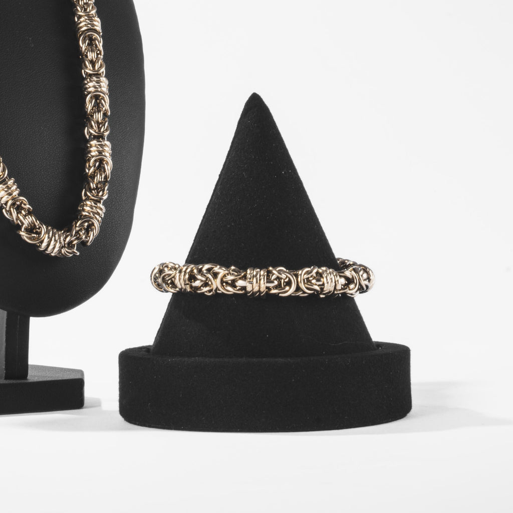Bracelet Mailles Entrelacées Doré
