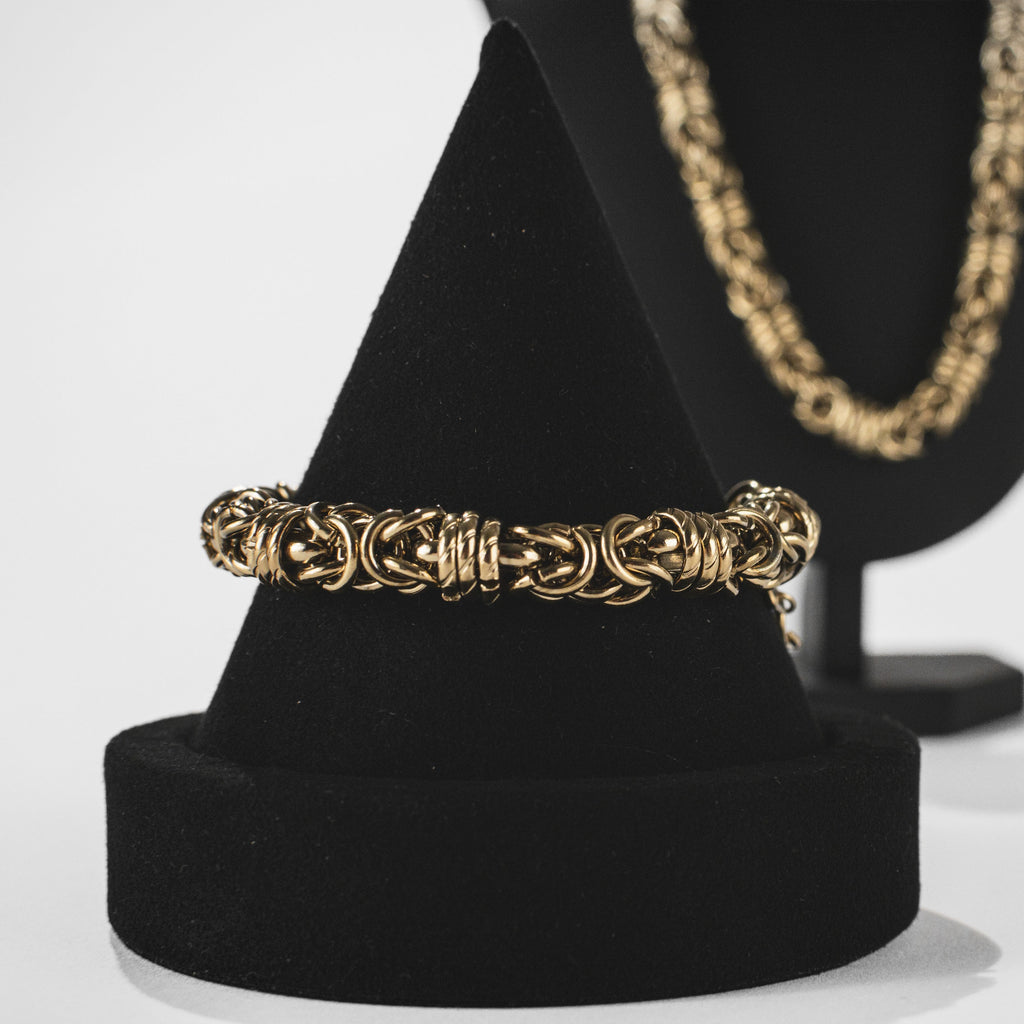 Bracelet Mailles Entrelacées Doré