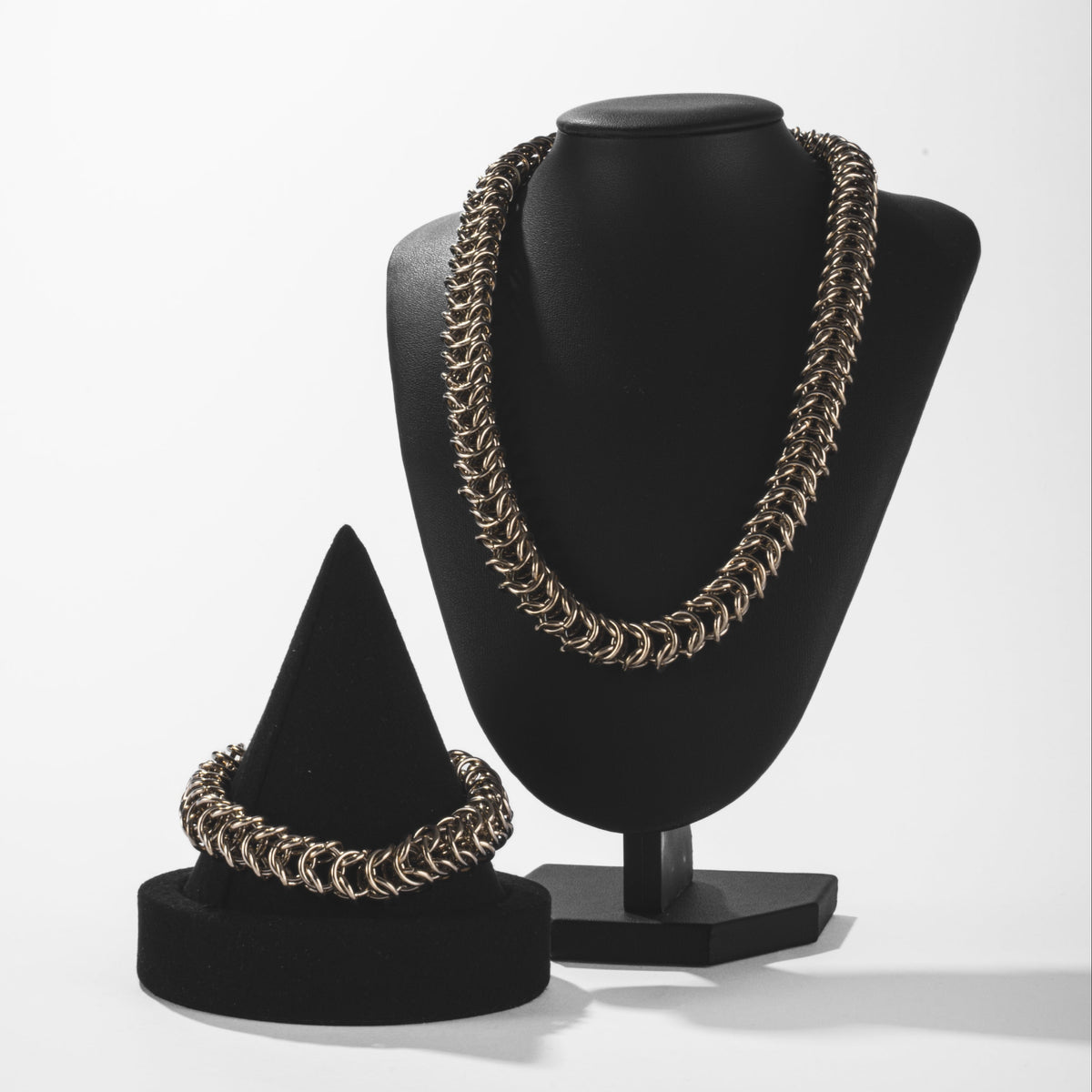 Collier Maille Tressée Doré