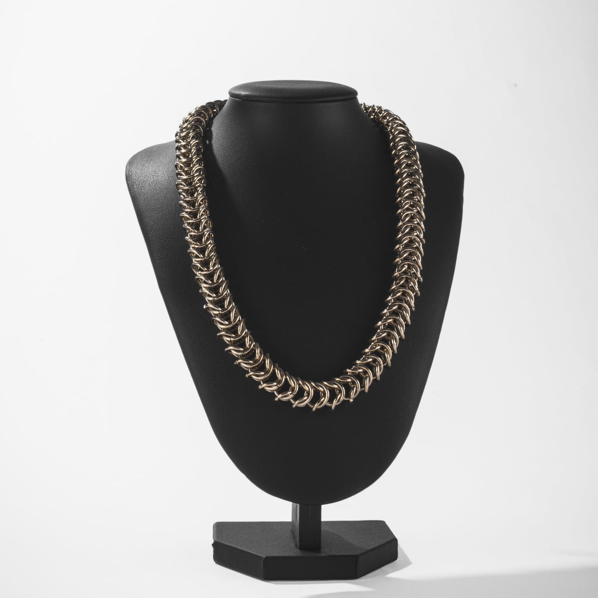 Collier Maille Tressée Doré