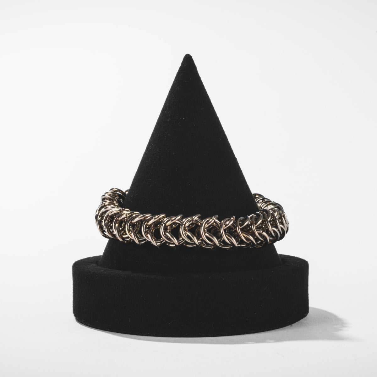 Bracelet Maille Tressée Doré