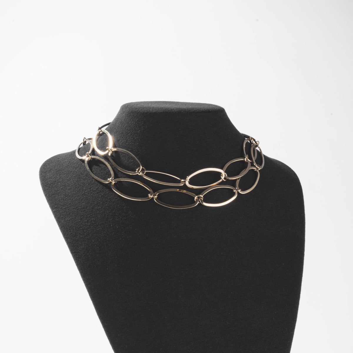 Collier Maillons Ovales Doré