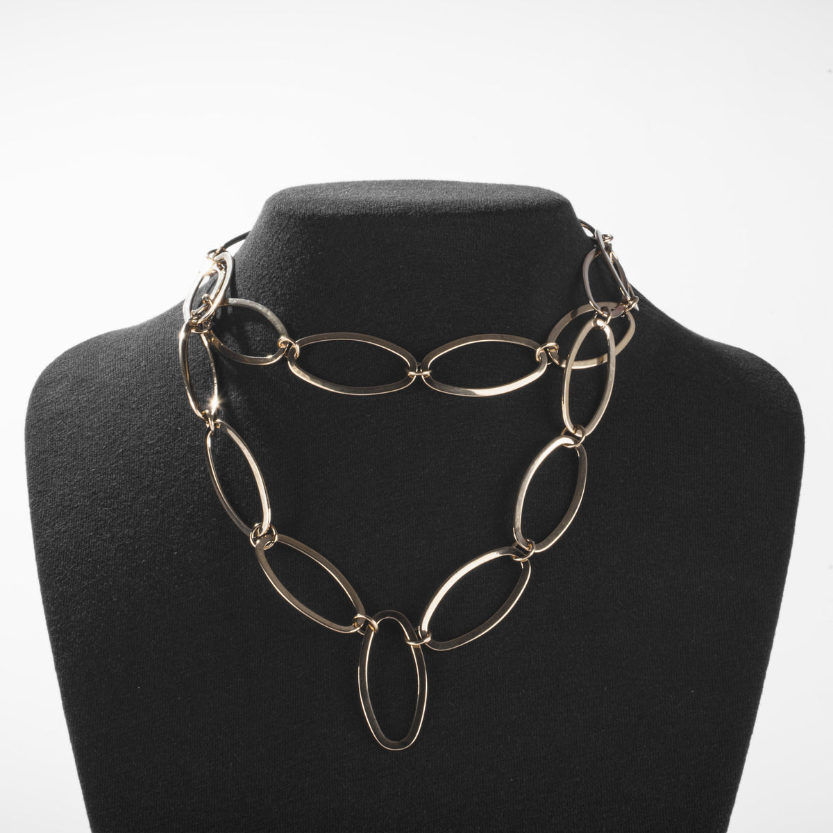 Collier Maillons Ovales Doré