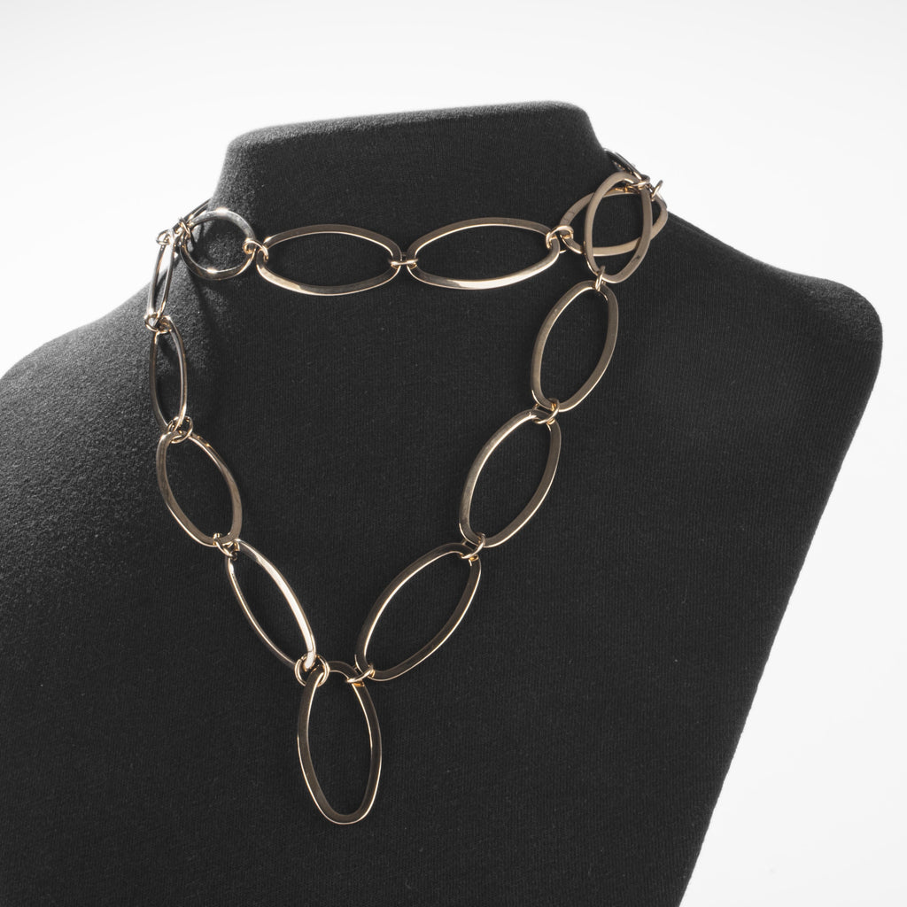 Collier Maillons Ovales Doré
