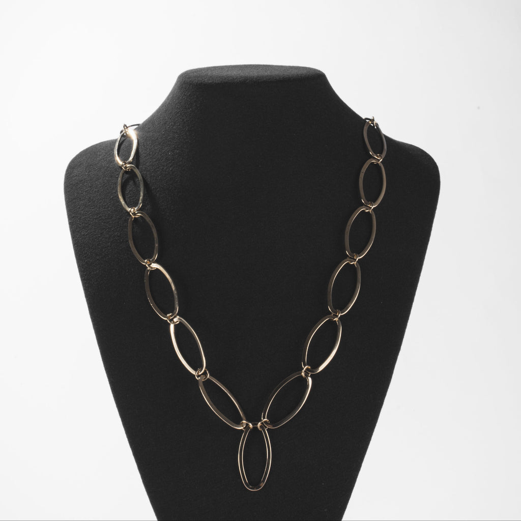 Collier Maillons Ovales Doré