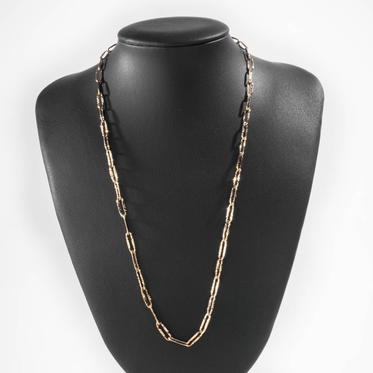 Collier Chaîne Maillons Rectangulaires Doré
