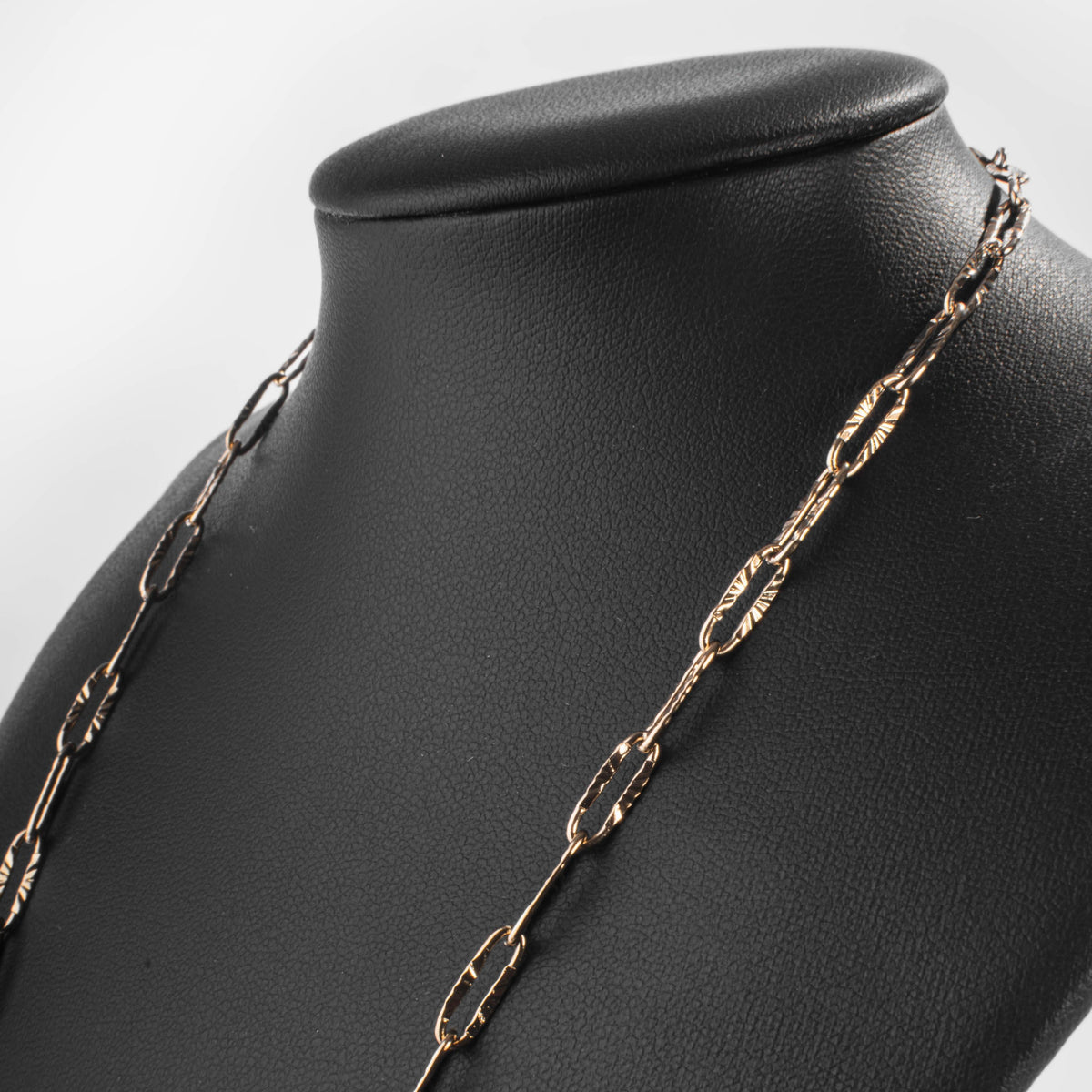 Collier Chaîne Maillons Rectangulaires Doré