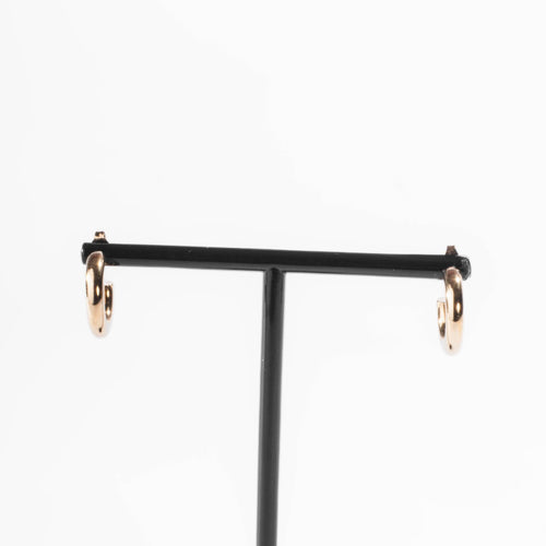 Boucles d’Oreilles Créoles Rondes Dorées