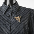 Broche Nœud Dorée