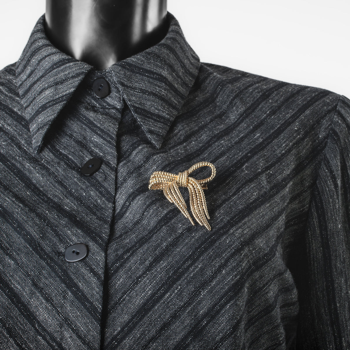 Broche Nœud Dorée