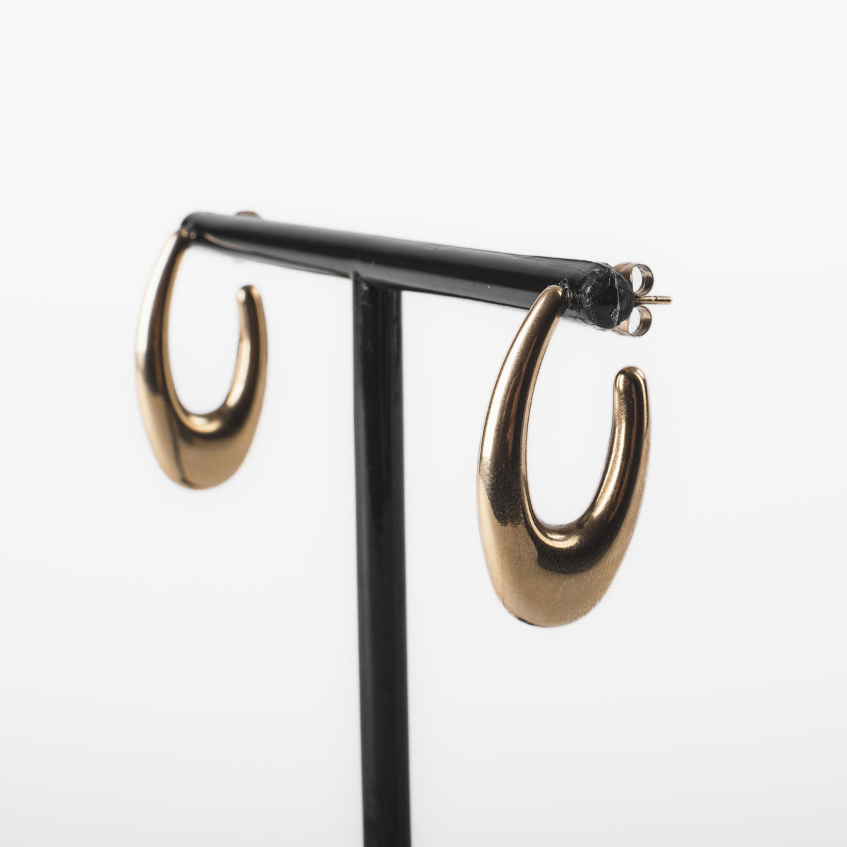 Boucles d’Oreilles Créoles Ovales Dorées