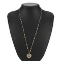 Collier doré pendentif cœur